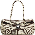 Prada White Zebra Print Pony Hair Easy Satchel Bag